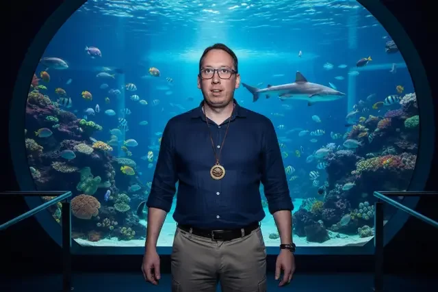 KI-Stil: Tropisches Aquarium