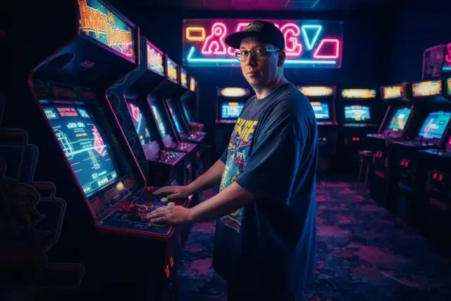 KI-Stil: Arcade 90er