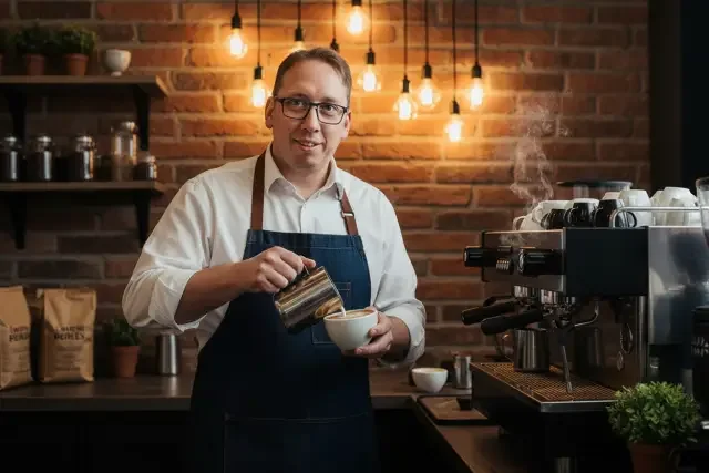 KI-Stil: Specialty-Barista