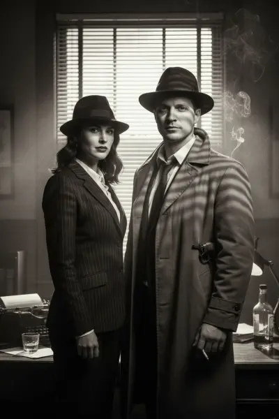 KI-Stil: Film Noir