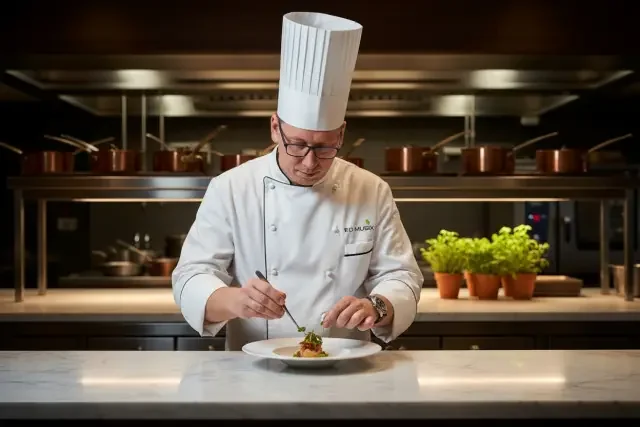 KI-Stil: Fine-Dining-Koch