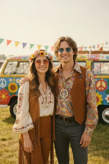 KI-Stil: Hippie 70er