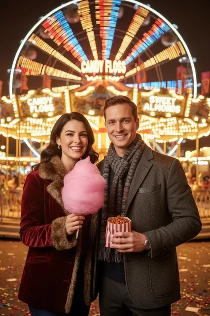 KI-Stil: Kirmes-Abend