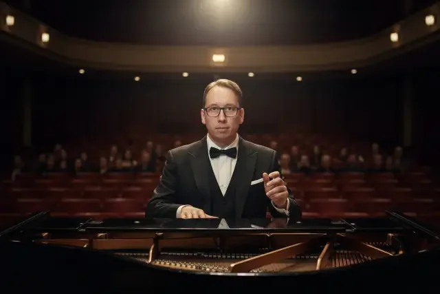 KI-Stil: Konzert-Pianist