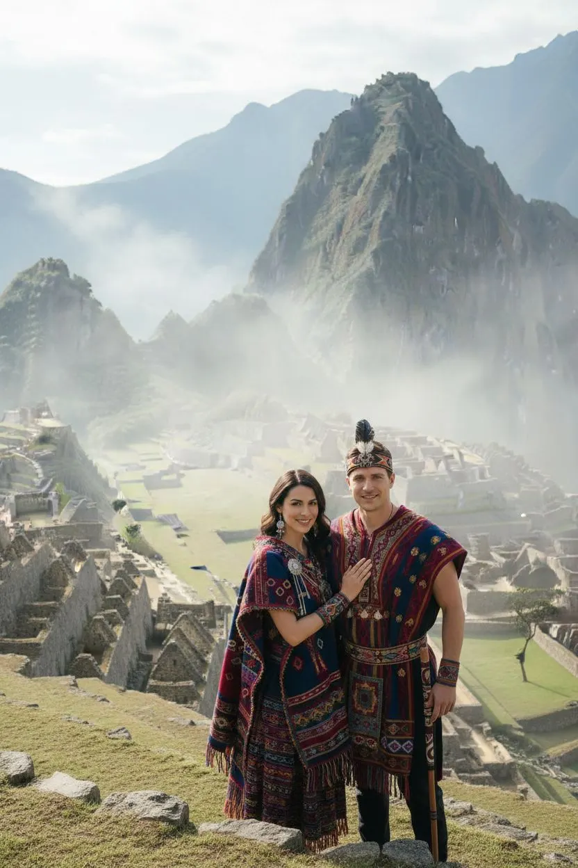 KI-Stil: Machu Picchu