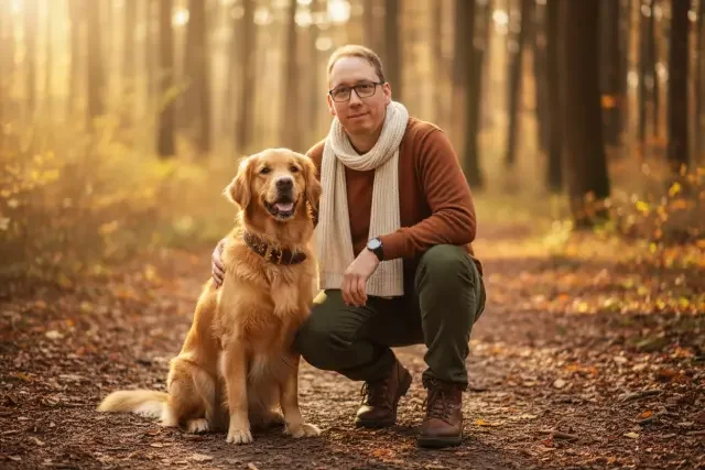 KI-Stil: Mit Hund