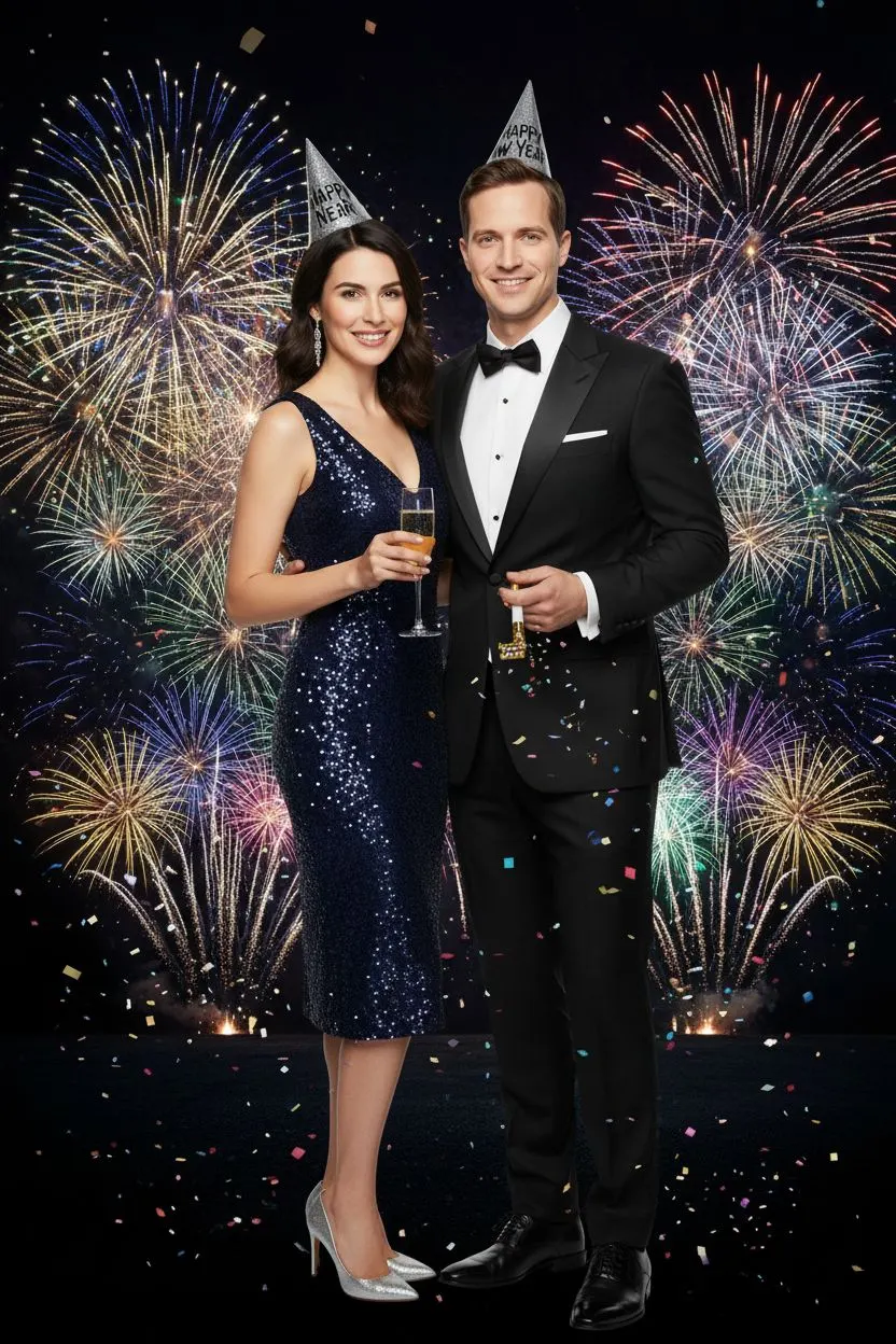 KI-Stil: Silvester