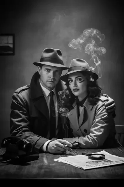 KI-Stil: Ermittler Noir