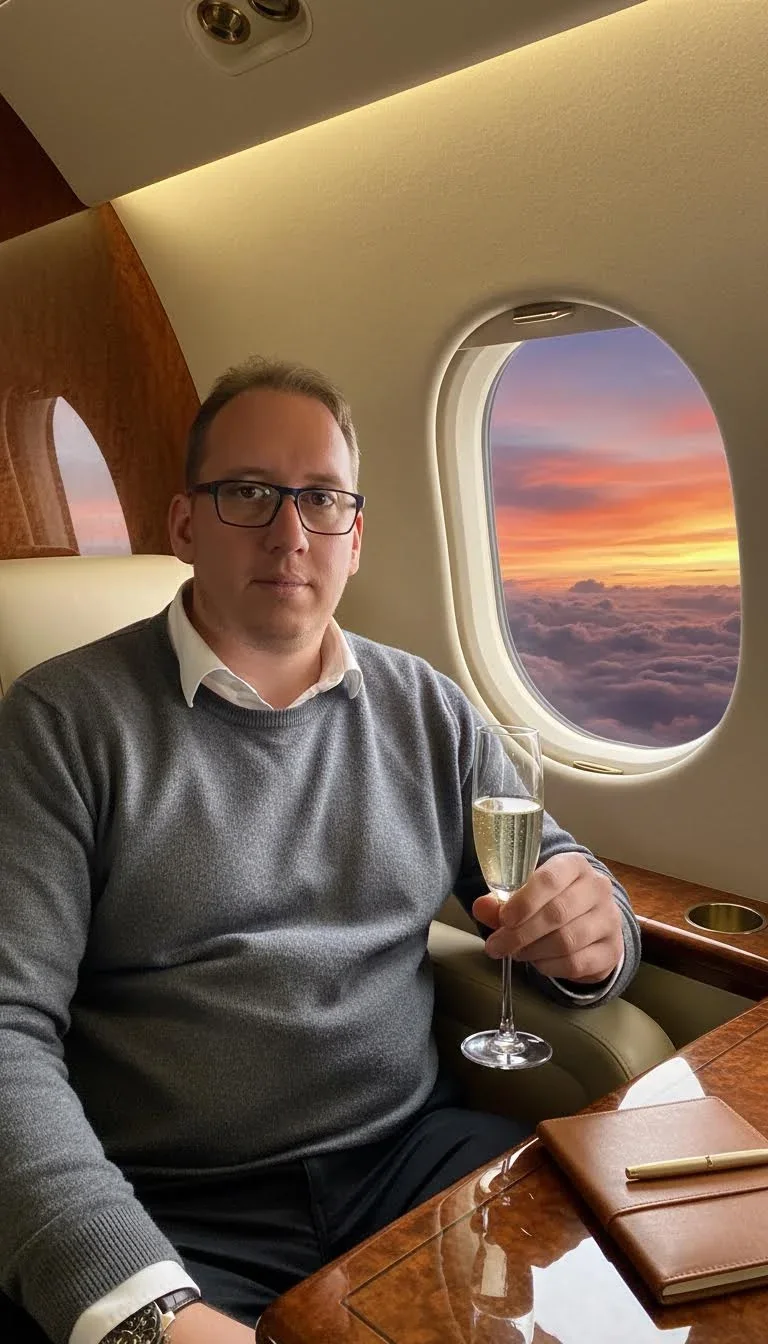 KI-Stil: Private Jet