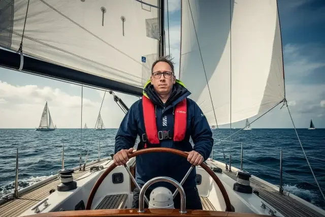 KI-Stil: Segel-Regatta