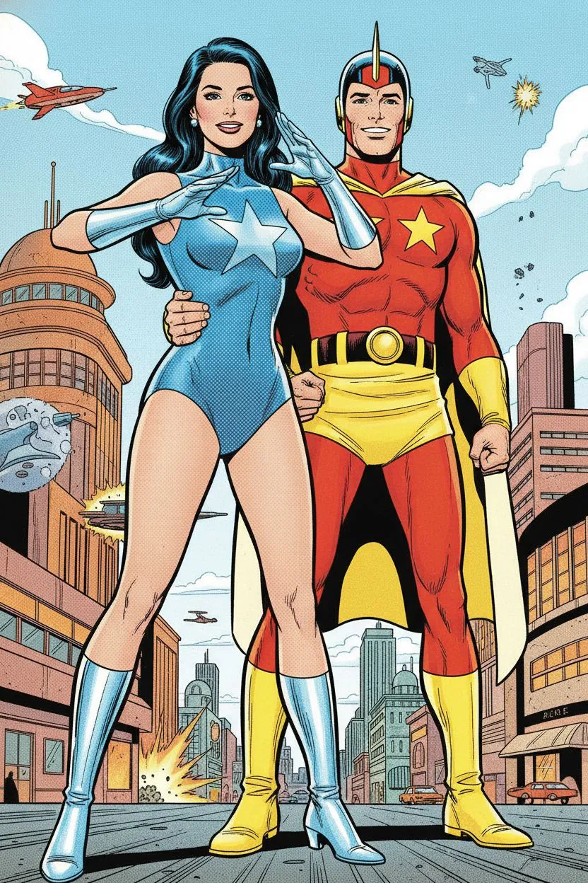 KI-Stil: Silver Age Comics