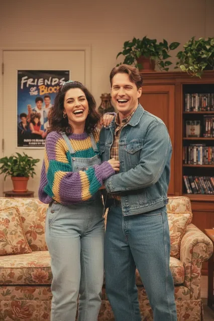 KI-Stil: 90er Sitcom