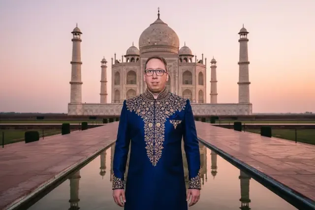 KI-Stil: Taj Mahal