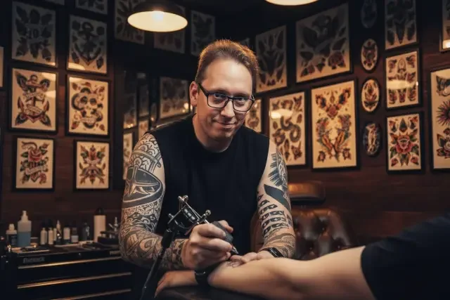 KI-Stil: Tattoo-Artist