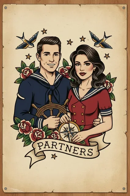 KI-Stil: Tattoo-Flash