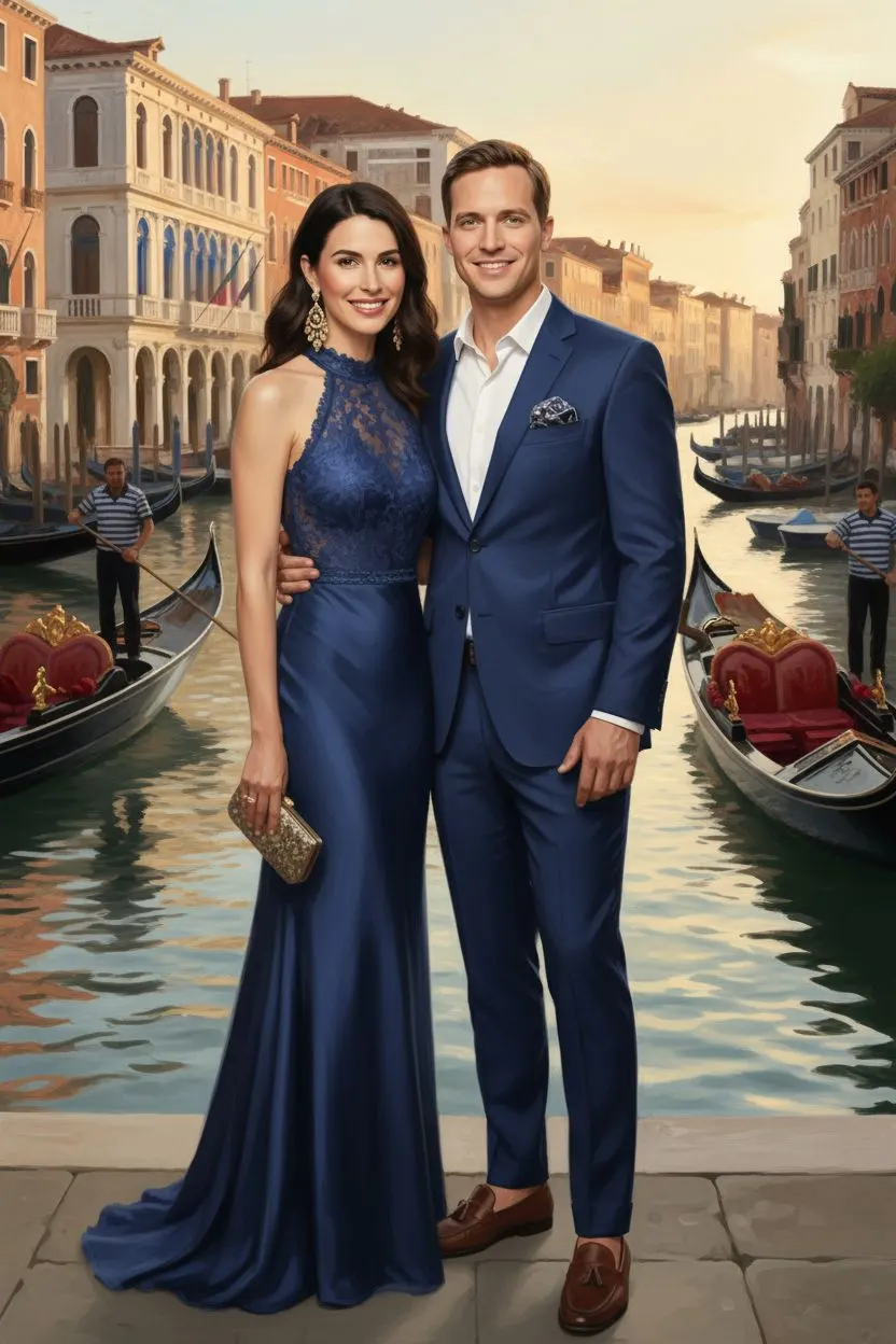 KI-Stil: Venedig