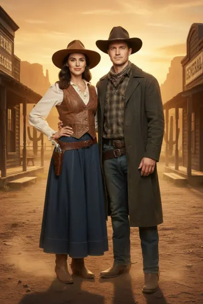 KI-Stil: Wild West