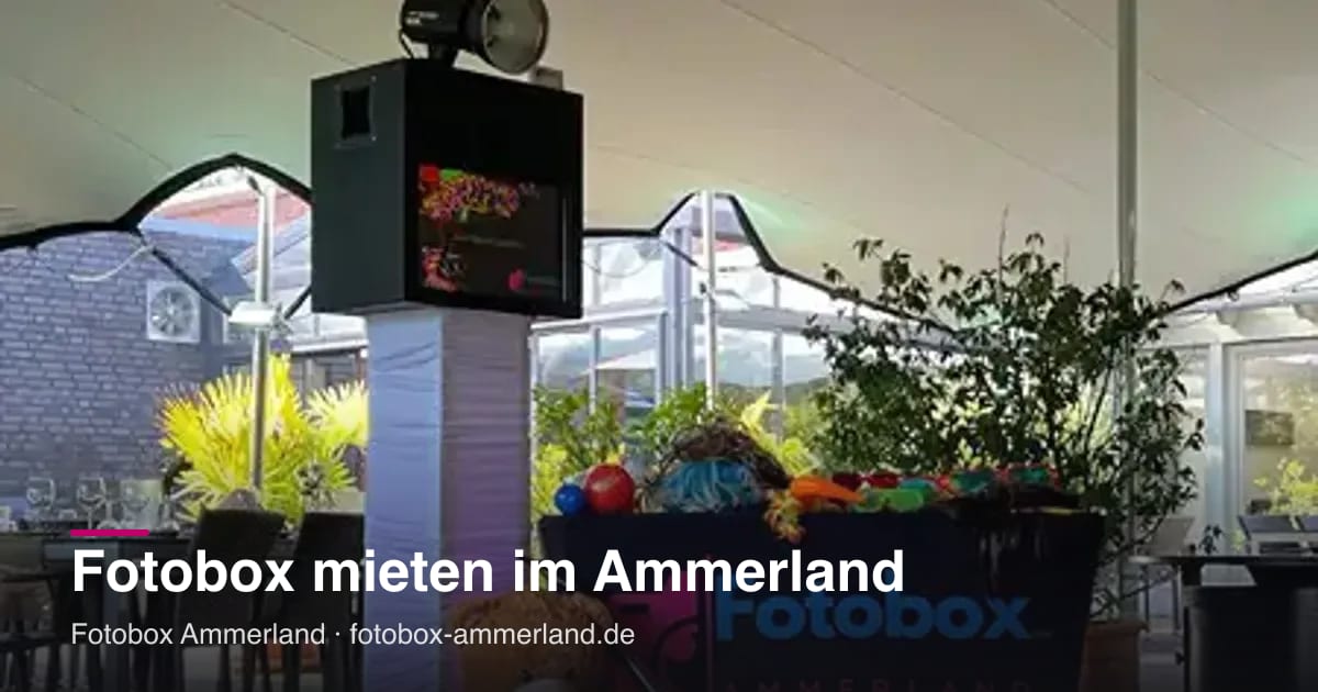 Bild von der Webseite von Fotobox Ammerland